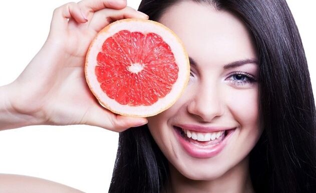 Grapefruit ist die beste Frucht zum Abnehmen.
